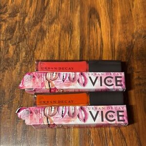 Urban Decay Vice lip gloss set of 2. New in box. Extra and my dude